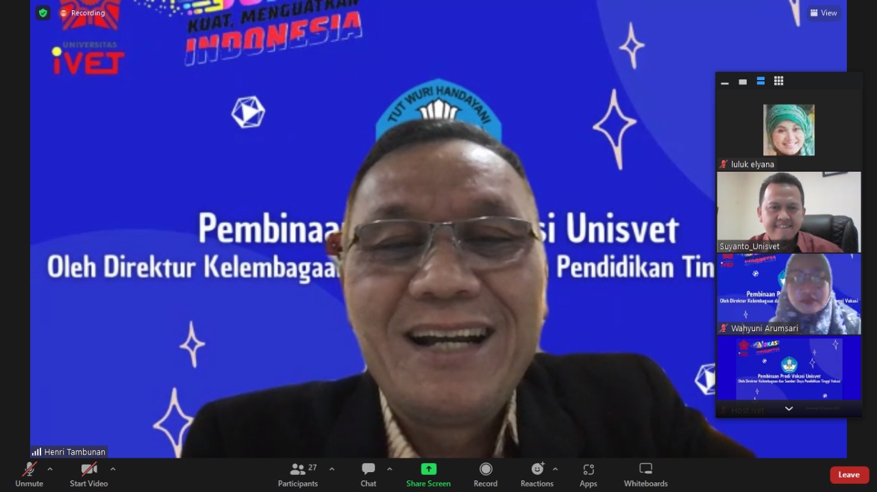 Universitas Ivet Bangun Link and Macht Pendidikan vokasi Melalui Slogan 8 + i