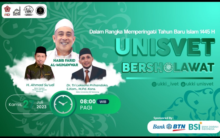 Universitas Ivet peringati Tahun Baru Islam 1445 H degan Bersholawat