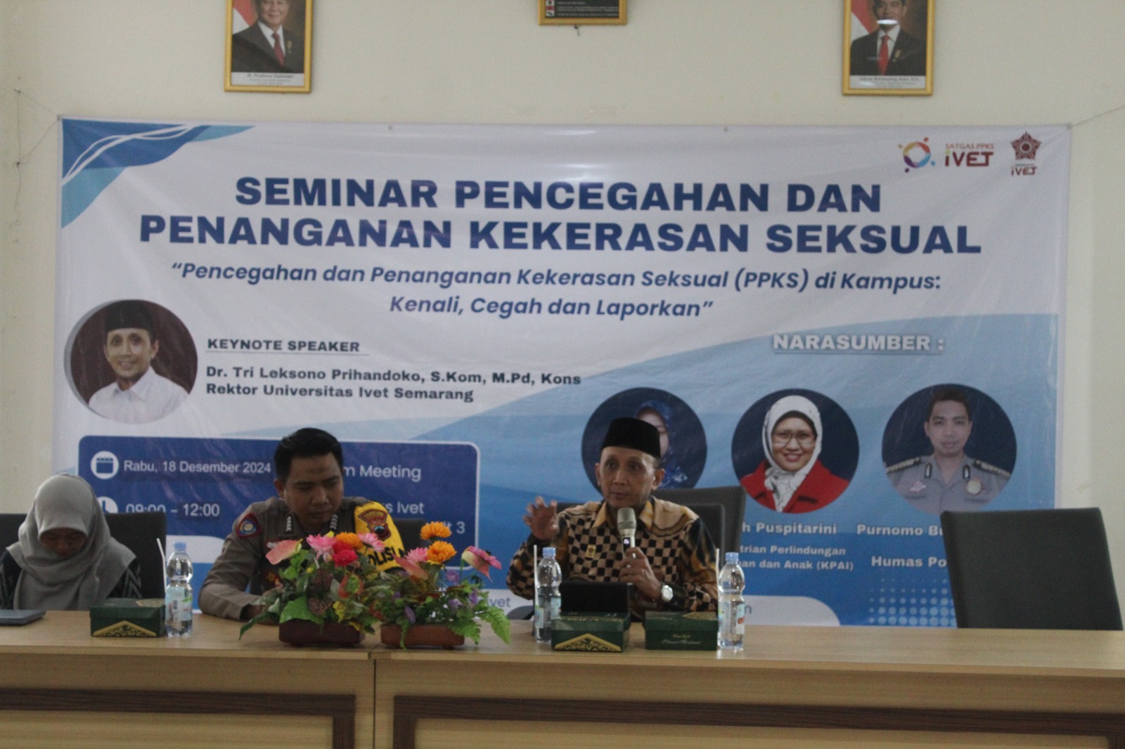 Seminar PPKS, Rektor Universitas Ivet Tindak Tegas Pelaku Kekerasan Seksual